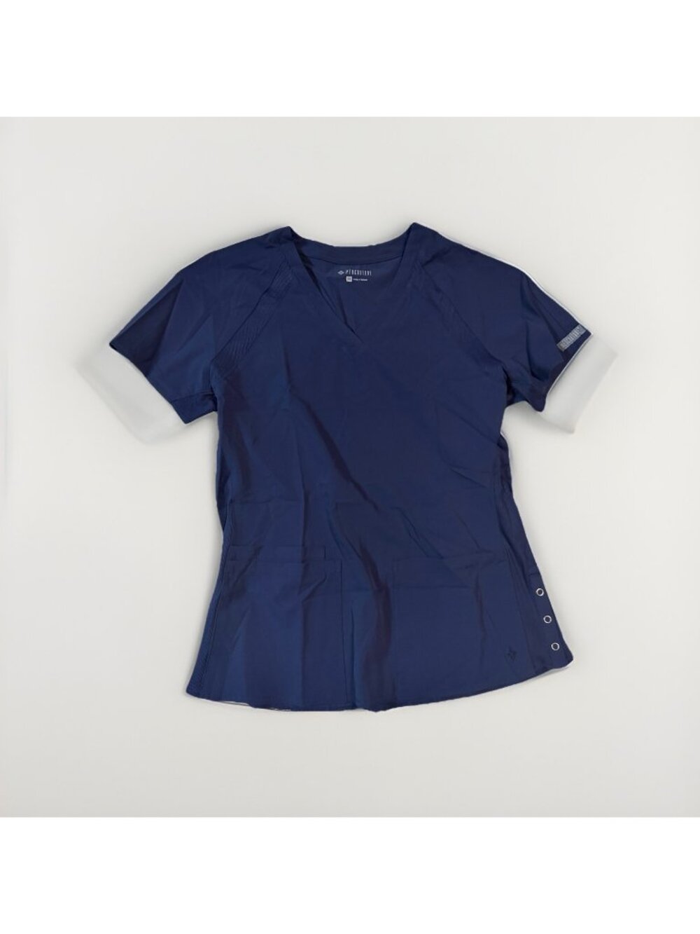 MED COUTURE Stretchy 8470 Women’s Multi Pocket Scrub Top -Medium - Navy